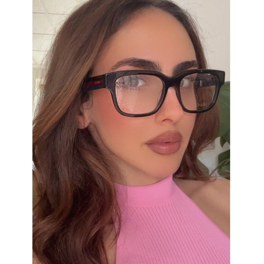 NEW Gucci GG1303O 003 Black Unisex Eyeglasses Frames - Picture 1 of 10